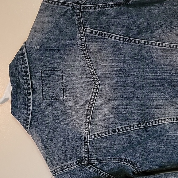Aeropostale women's distressed jean jacket M - Picture 8 of 12